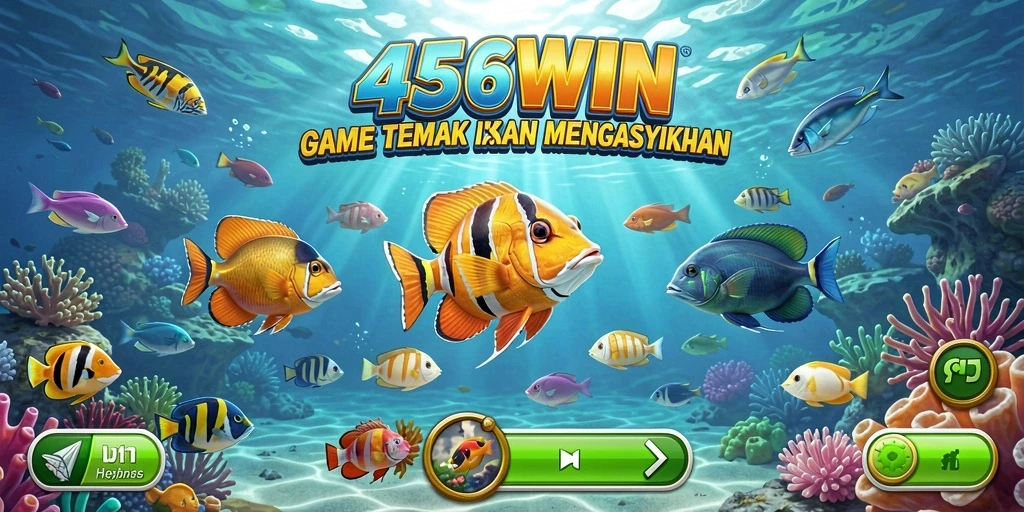 Tampilan gameplay seru dalam permainan Tembak Ikan 456WIN.