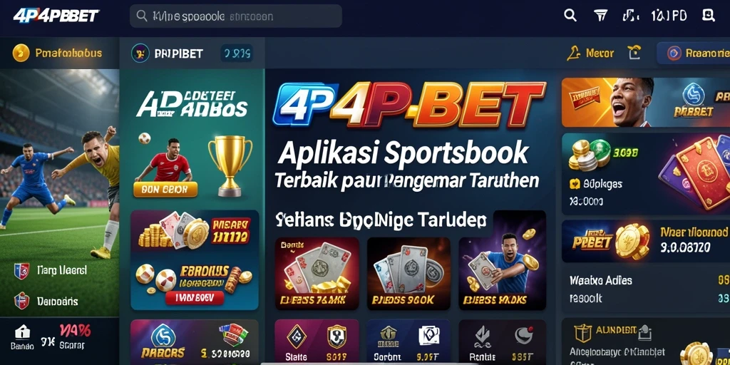 Tampilan antarmuka <strong>4P4PBET</strong> yang menarik dan intuitif dalam taruhan olahraga.