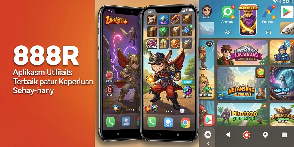 Screenshot utama 888R menampilkan antarmuka pengguna yang intuitif dan fitur-fitur utilitas.