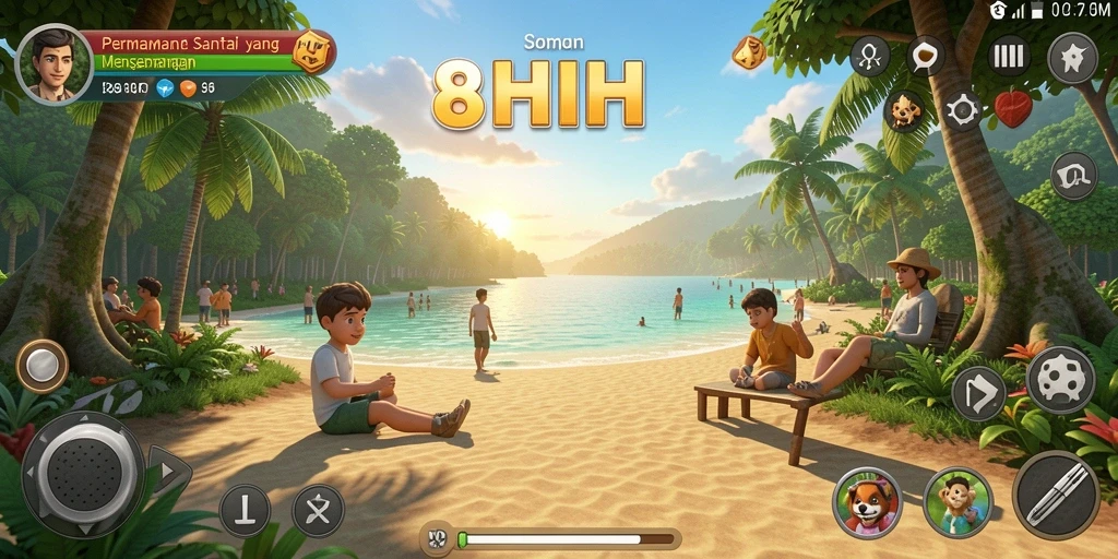 Screenshot gameplay 8HHH yang memperlihatkan tantangan menarik.