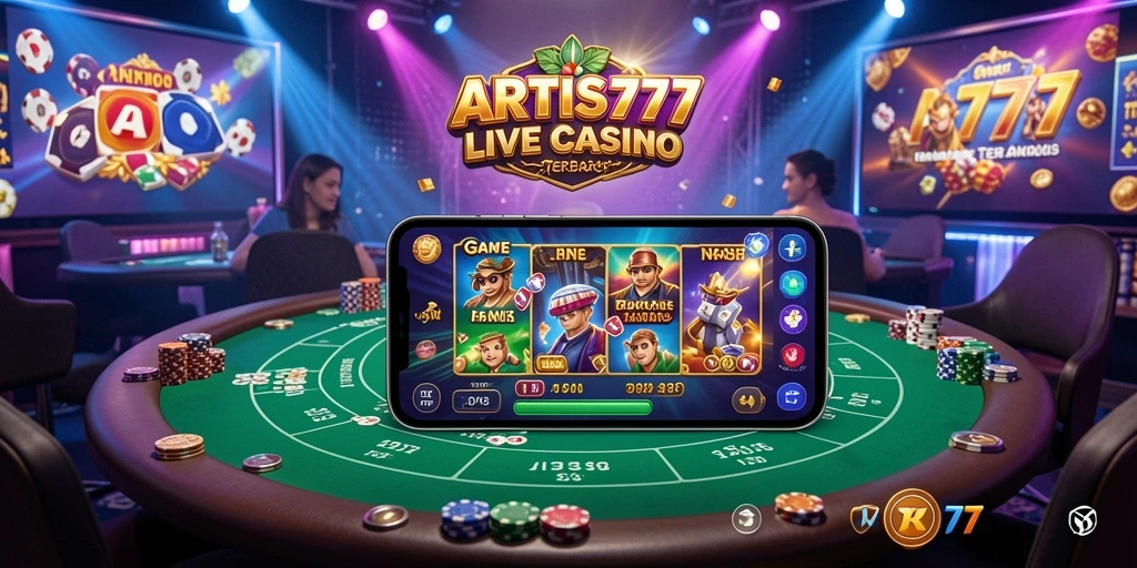 Tampilan gameplay Live Casino di ARTIS777 yang mengasyikkan dan interaktif.