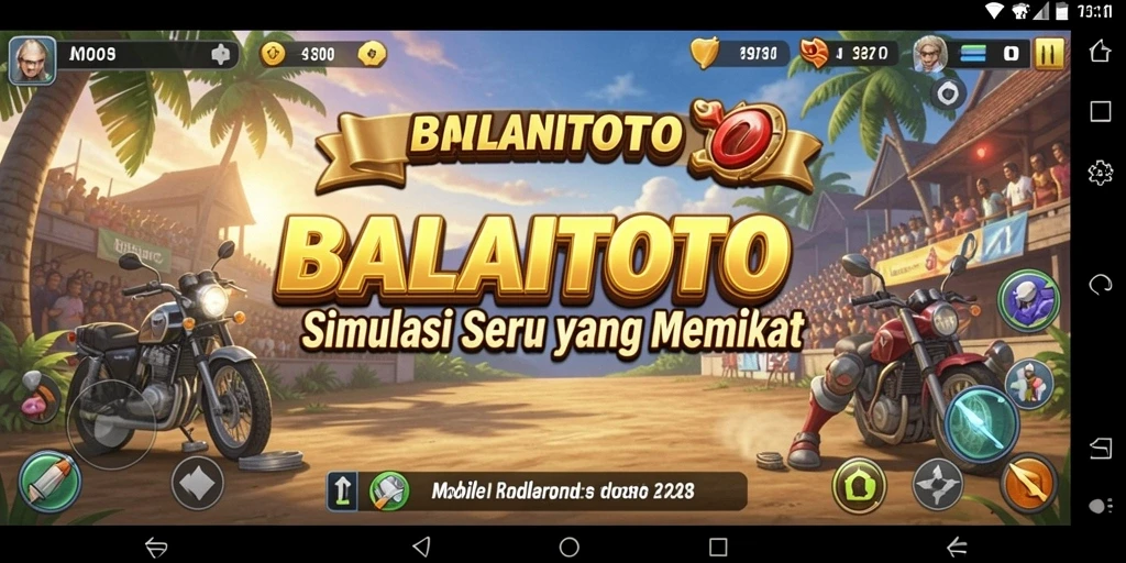 Tampilan gameplay menarik dari BALAITOTO, menunjukkan berbagai aktivitas simulasi yang seru.
