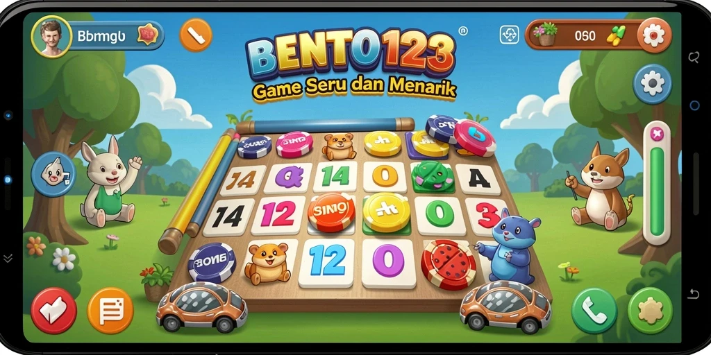Screenshot BENTO123 yang menampilkan gameplay Bingo yang seru.