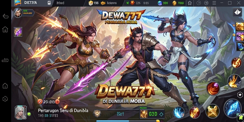 Gameplay seru DEWA777 di arena MOBA yang penuh aksi.
