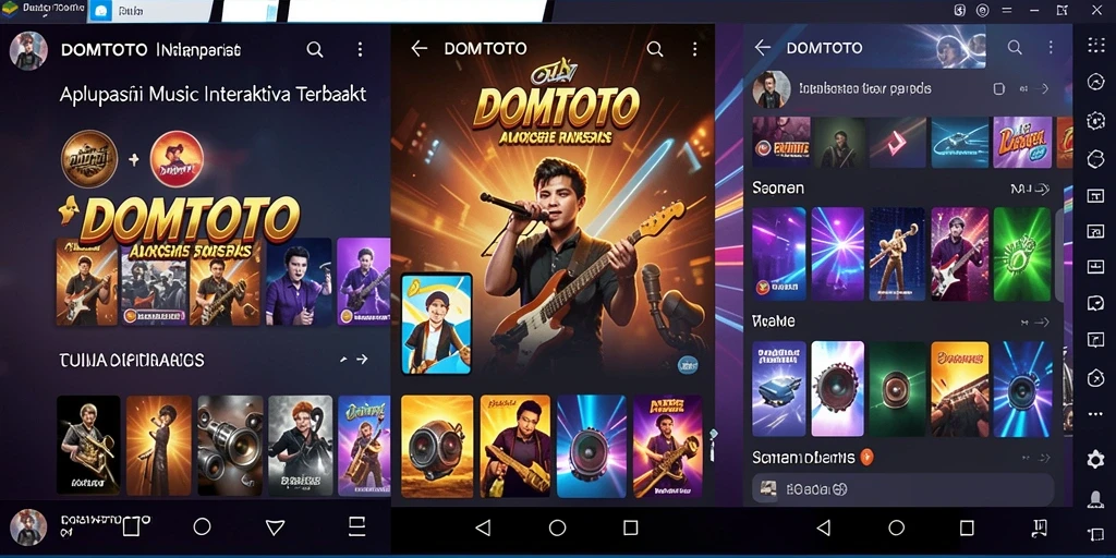 Tampilan menarik dari gameplay musik di DOMTOTO.
