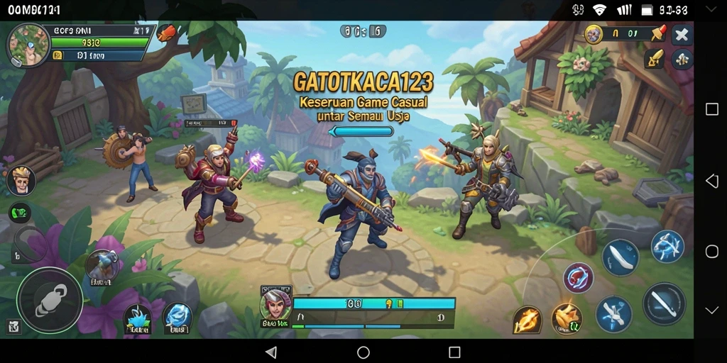Tampilan gameplay yang seru dan menghibur di GATOTKACA123.