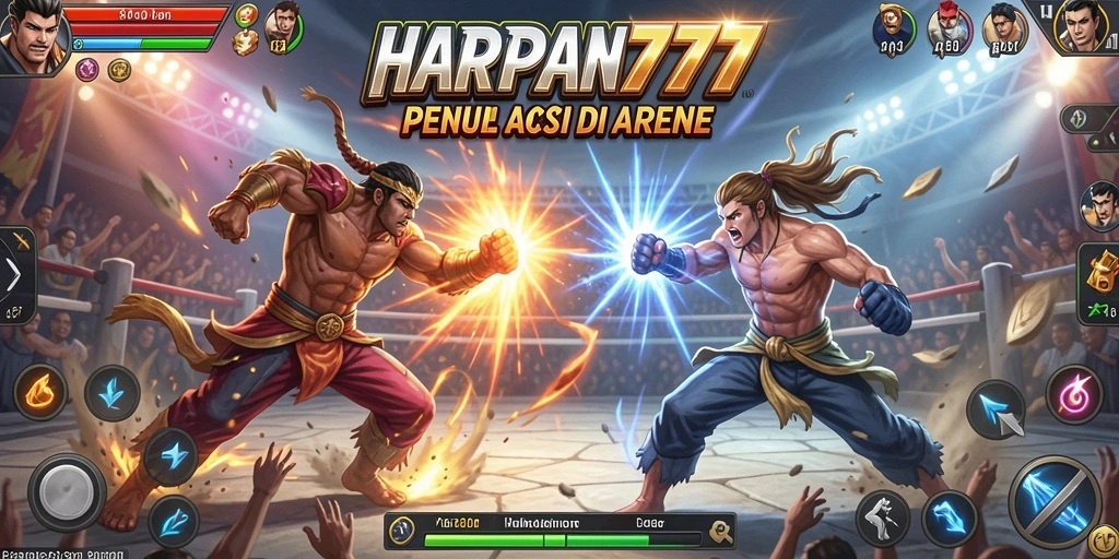 Gameplay seru dalam HARAPAN777 dengan pertarungan yang intens.
