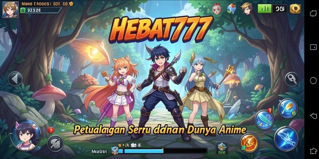 Tampilan gameplay HEBAT777 yang penuh warna dan seru.