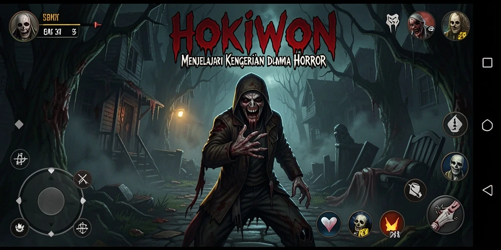 Tangkapan layar menampilkan momen menegangkan dalam gameplay HOKIWON.