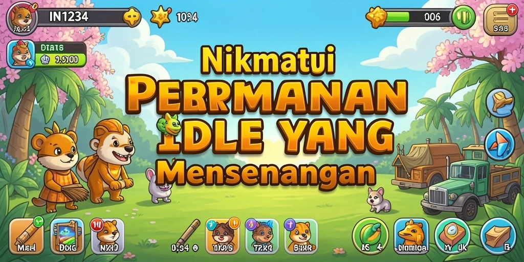 Tampilan gameplay IN1234 yang menawan dan penuh warna.