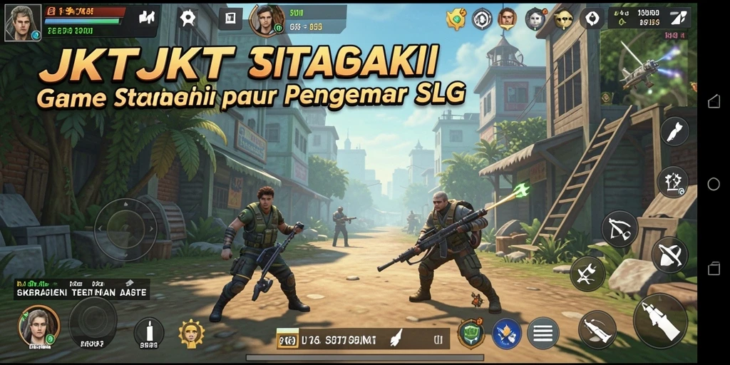 Tampilan gameplay JKTJKT yang epik dan strategis.