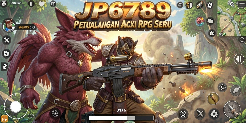Screenshot gameplay JP6789 menampilkan pertarungan seru dan grafis menawan.