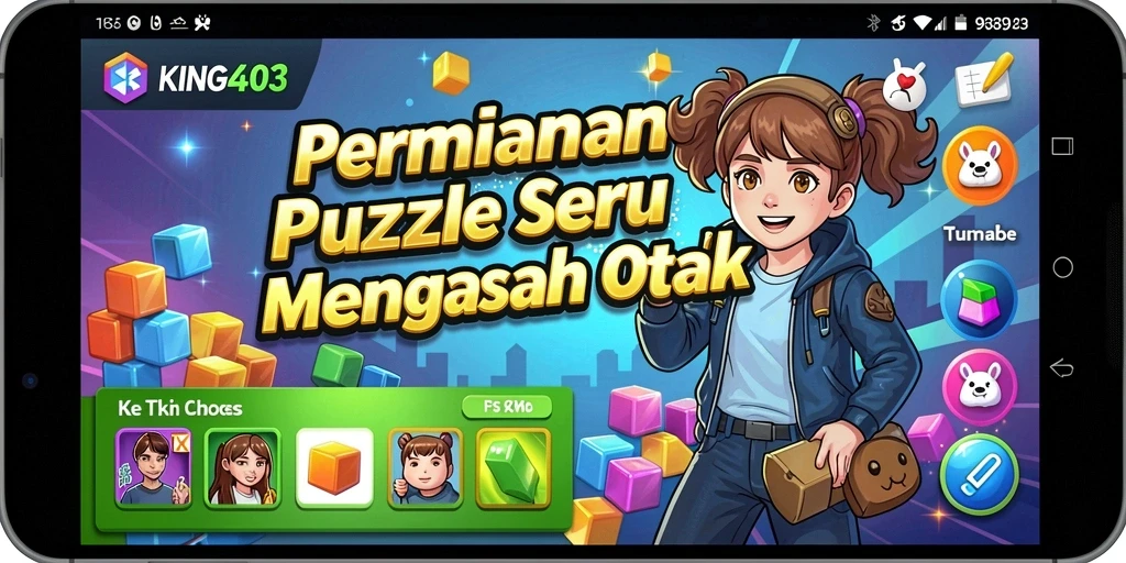 Tampilan gameplay KING403 yang menarik dengan tantangan puzzle.