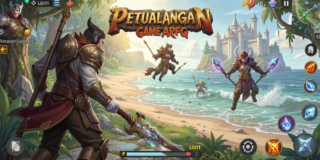 Screenshot gameplay LG111 menampilkan aksi pertarungan seru dalam dunia ARPG.