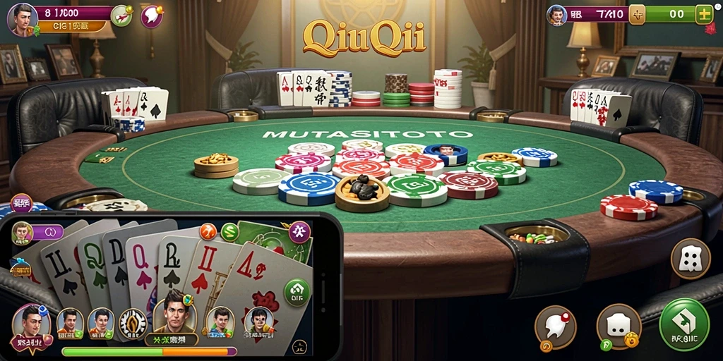Tampilan gameplay QiuQiu yang menarik dan interaktif di MUTASITOTO.