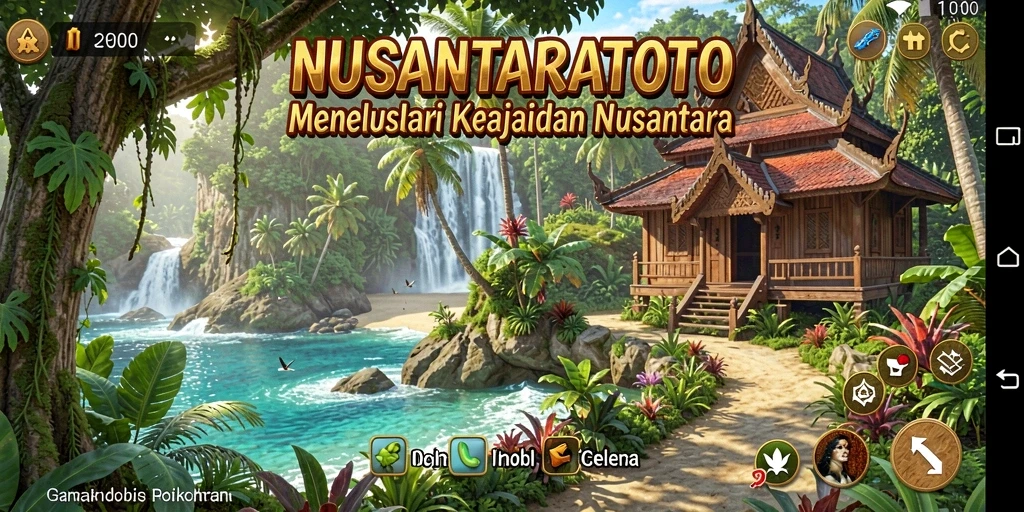 Tampilan gameplay NUSANTARATOTO dengan dunia petualangan yang menakjubkan.