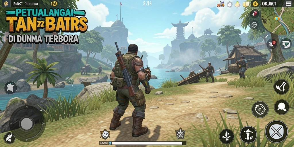 Screenshot utama OKJKT menampilkan gameplay menarik di dunia terbuka.