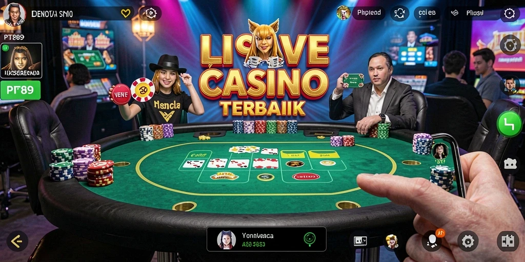Tampilan gameplay Live Casino yang menarik dan interaktif di PT89.