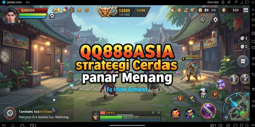 Screenshot gameplay QQ88ASIA menampilkan aksi strategi yang mendebarkan.