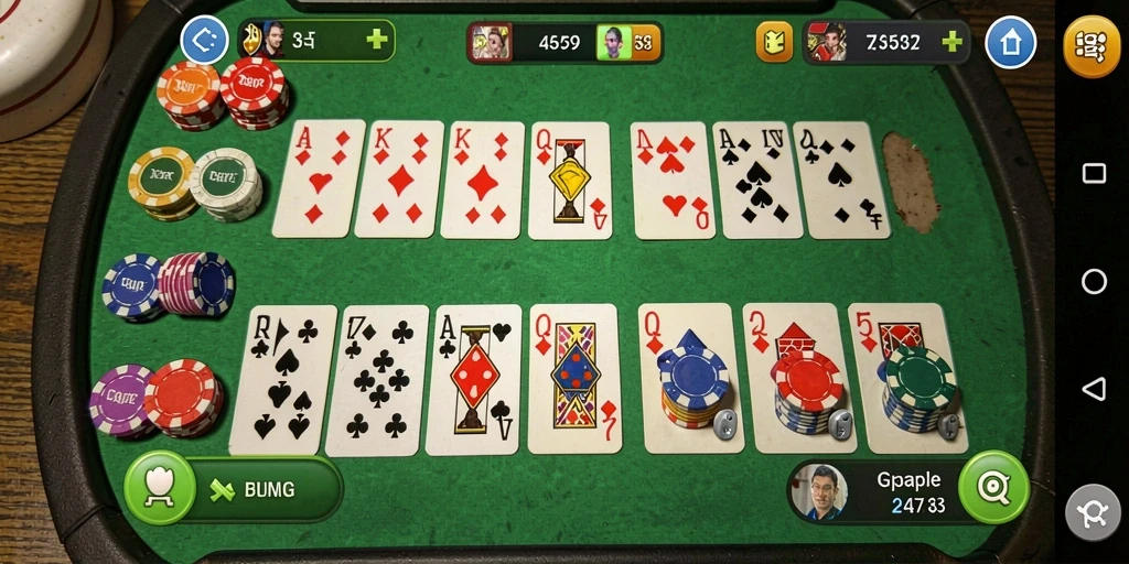 Tampilan gameplay Gaple yang menarik dan menyenangkan di QQRP.