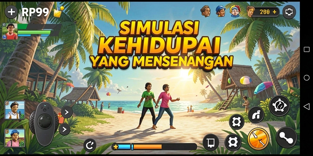 Tampilan gameplay RP99 yang menarik dan interaktif.