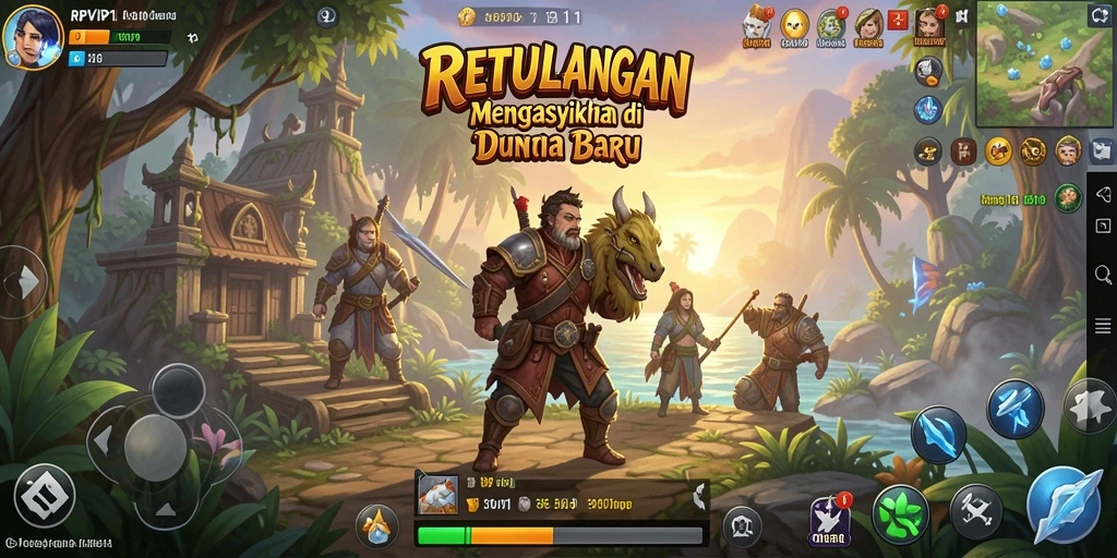 Screenshot dari gameplay RPVIP1 yang menunjukkan aksi petualangan yang mendebarkan.