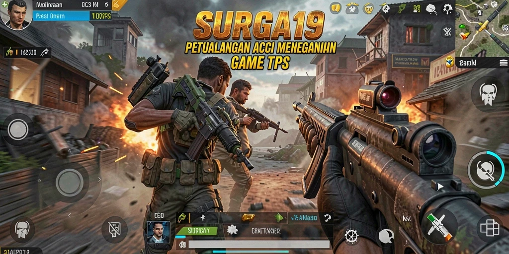 Screenshot dari gameplay mendebarkan dalam SURGA19.