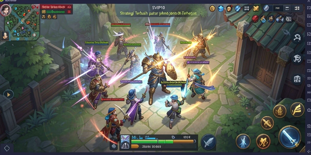 Tampilan gameplay menegangkan dalam SVIP10 dengan aksi strategi yang intens.
