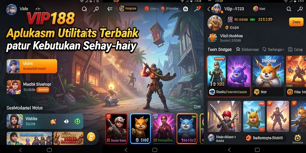 Tampilan antarmuka pengguna VIP188 yang intuitif dan menarik.