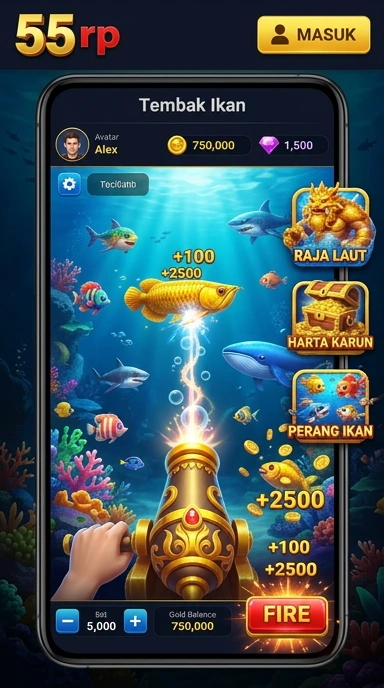 Proses pengunduhan cepat di aplikasi 55rp.